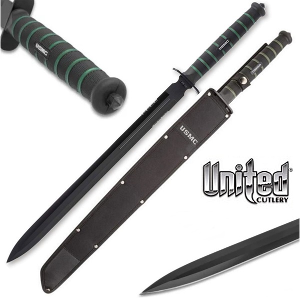 United Cutlery USMC Blackout Combat Double-Edged Sword, UC3504