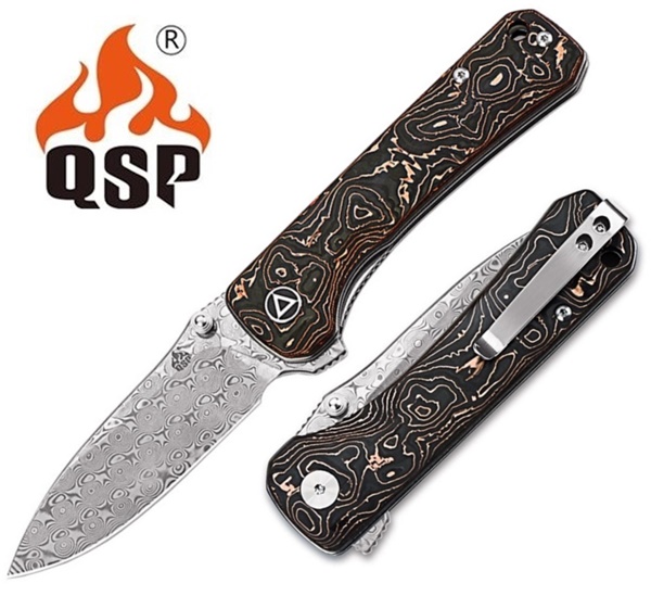 QSP Hawk Damascus Carbon Fiber, Copper Foil, QS131-S