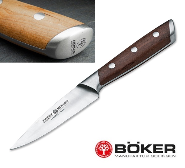 Böker Forge Wood Spickmesser, hámozókés, 03BO515