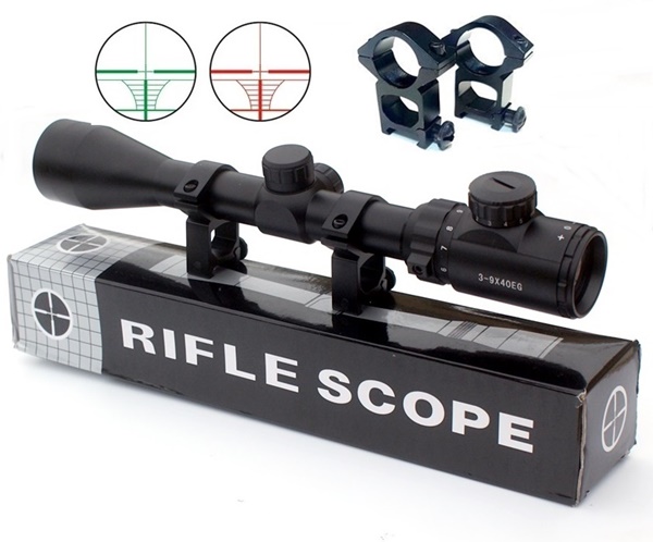 RifleScope Sniper 3-9x40EG fegyvertávcső, világító szálkereszt, 20 mm-es sínre, 988965