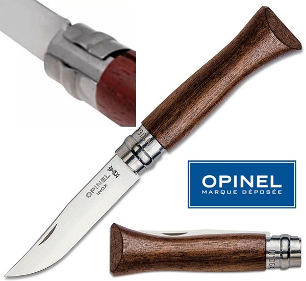 Opinel Inox Walnut No.6, diófa markolattal, 002025