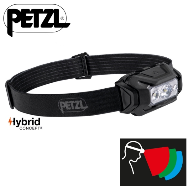 Petzl ARIA® 2 RGB Hybrid fejlámpa, 450 lumen, Black, E070BA00