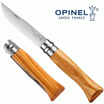 Opinel inox Olive No.6, olajfa markolatos bicska, 002023