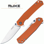 Ruike Stonewashed Stainless Steel/G10, Orange, P801-J