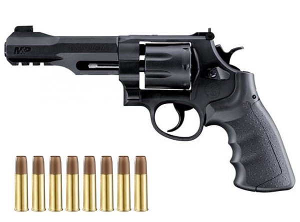 S&W M&P R8 CO2 airsoft revolver, 6mm BB, UM26447