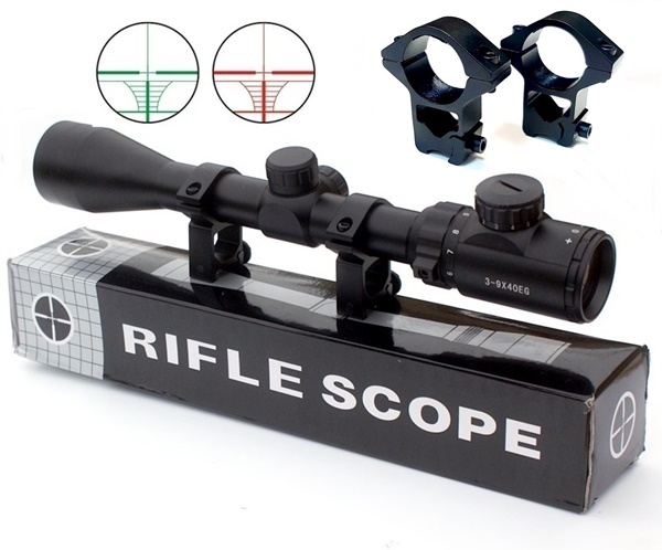 RifleScope Sniper 3-9x40EG fegyvertávcső, világító szálkereszt, 11 mm-es sínre, 777898