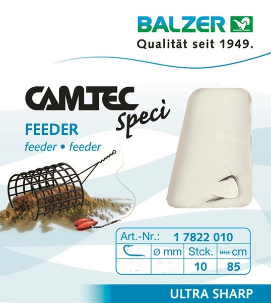 Balzer Camtec Speci Feeder előkötött horog, 10db, N10-16, 7822010