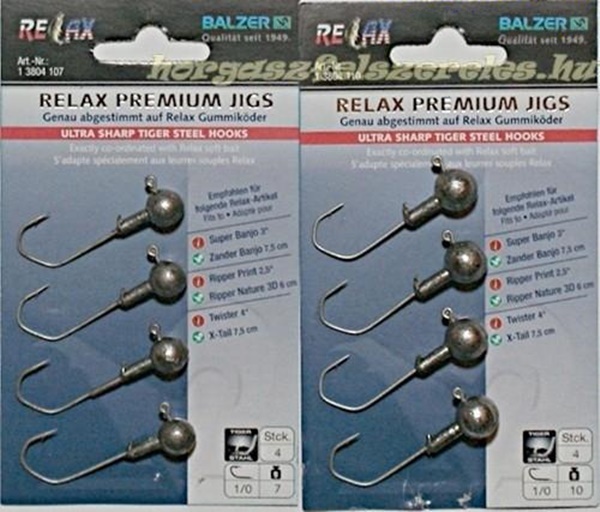 Balzer Relax Premium jigfej, 1/0, 2/0