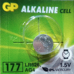 GP LR626 alkáli gombelem, 1,5V