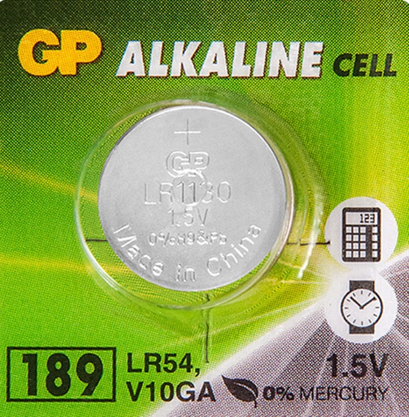 GP LR1130 alkáli gombelem, 1,5V