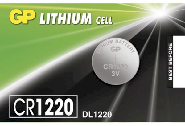 GP CR1220 lithium gombelem, 3 V