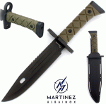 Albainox Tactical Knife, green-black, 32663