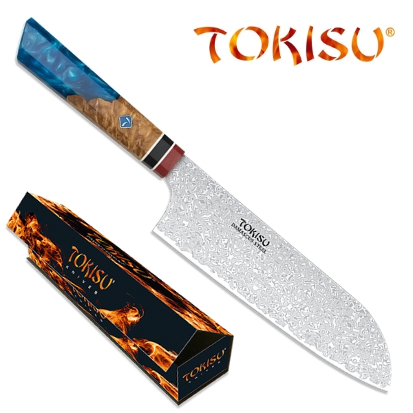 Tokisu Santoku Staypak damaszk séfkés, 19,5 cm, 17454