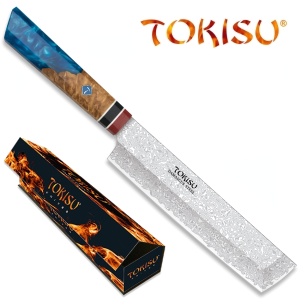 Tokisu Nakiri Staypak damaszk konyhakés, 18 cm, 17458