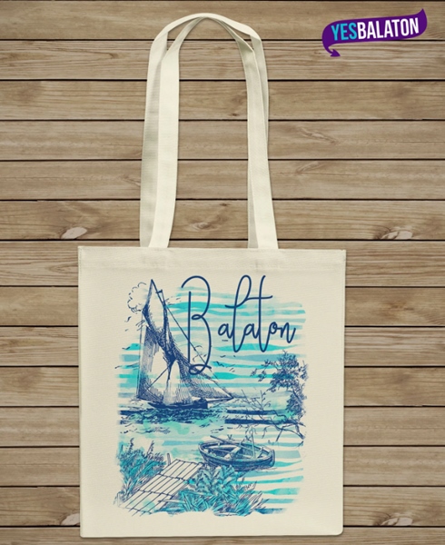 YesBalaton Nádas Balaton  Tote bag / Vászontáska natúr