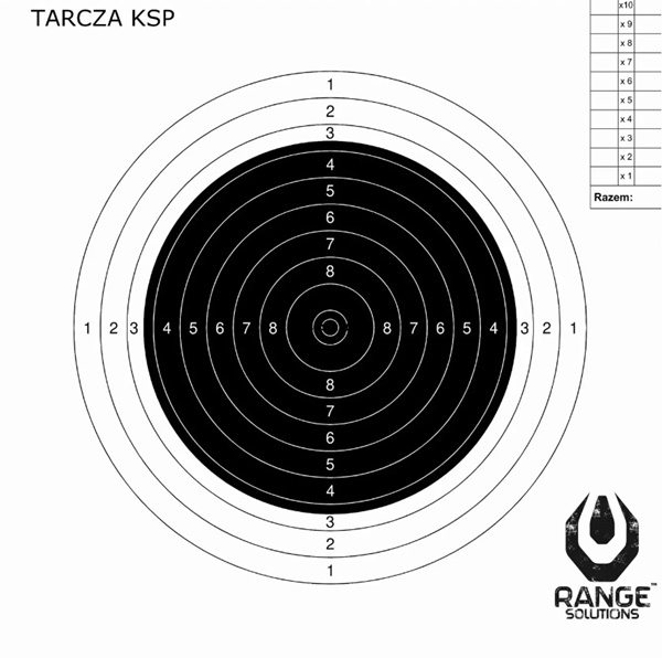 KSP Sport Carbine lőlap,  20x20 cm-es, RAN-14-035466