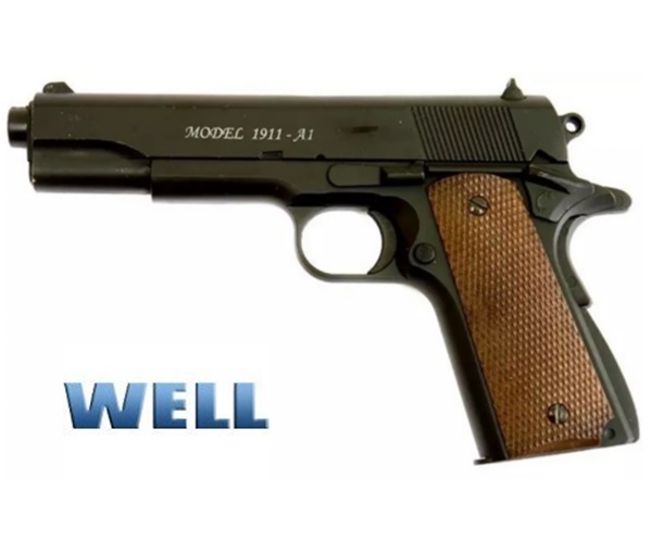 M1911A1 airsoft pisztoly, rugós, WEL-03-000197