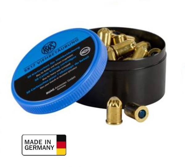 Töltény disznóölő fejbelövő pisztolyhoz, RWS, 9 mm, kék