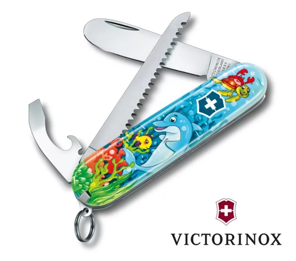 Victorinox "My First Victorinox" Animal Edition Dolphin, delfines gyerekkés, 0.2373.E1