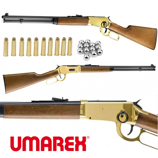 Legends Cowboy Rifle Winchester alsókulcsos légpuska, Co2, 4,5mm BB steel, arany