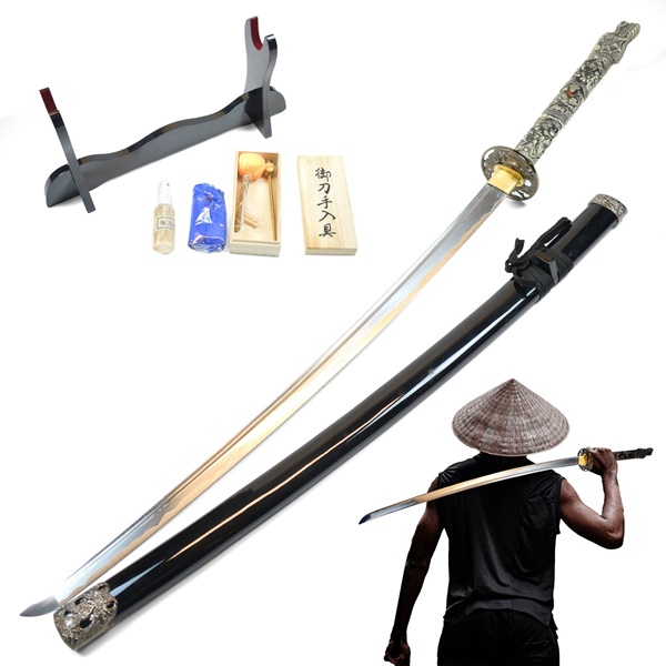 Highlander Duncan MacLeod Katana, damaszkpengés, 41491