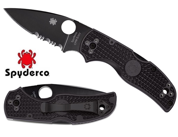 Spyderco Native 5 FRN Back Blade, félig recés, C41PSBBK5