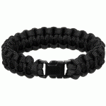 Paracord karkötő, csatos, fekete, 1,9 cm, 28163A