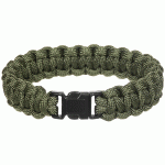 Paracord karkötő, csatos, olív, 1,9 cm, 28163B