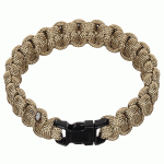 Paracord karkötő, csatos, coyote, 2,3 cm, 28173R