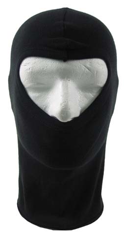 Balaclava pamut, fekete, 10902A