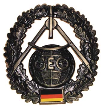 Bundeswehr kitűző "Topographie", 36021I