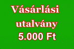 Vásárlási utalvány, 5.000 Ft