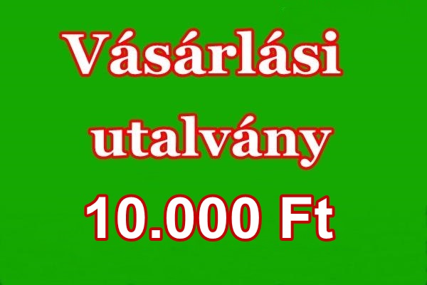 Vásárlási utalvány, 10.000 Ft