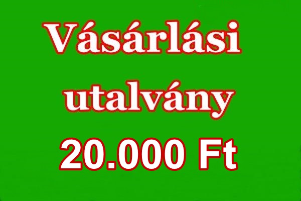 Vásárlási utalvány, 20.000 Ft