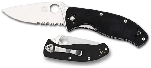 Spyderco Tenacious félig recézett pengével, C122GPS