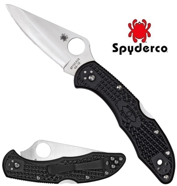 Spyderco Delica 4 FRN Black, C11PBK